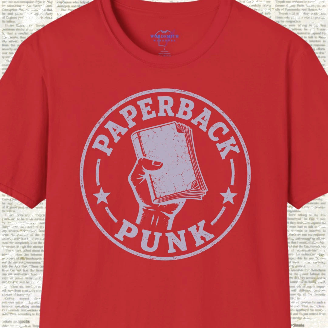 Paperback Punk T-Shirt  - Red