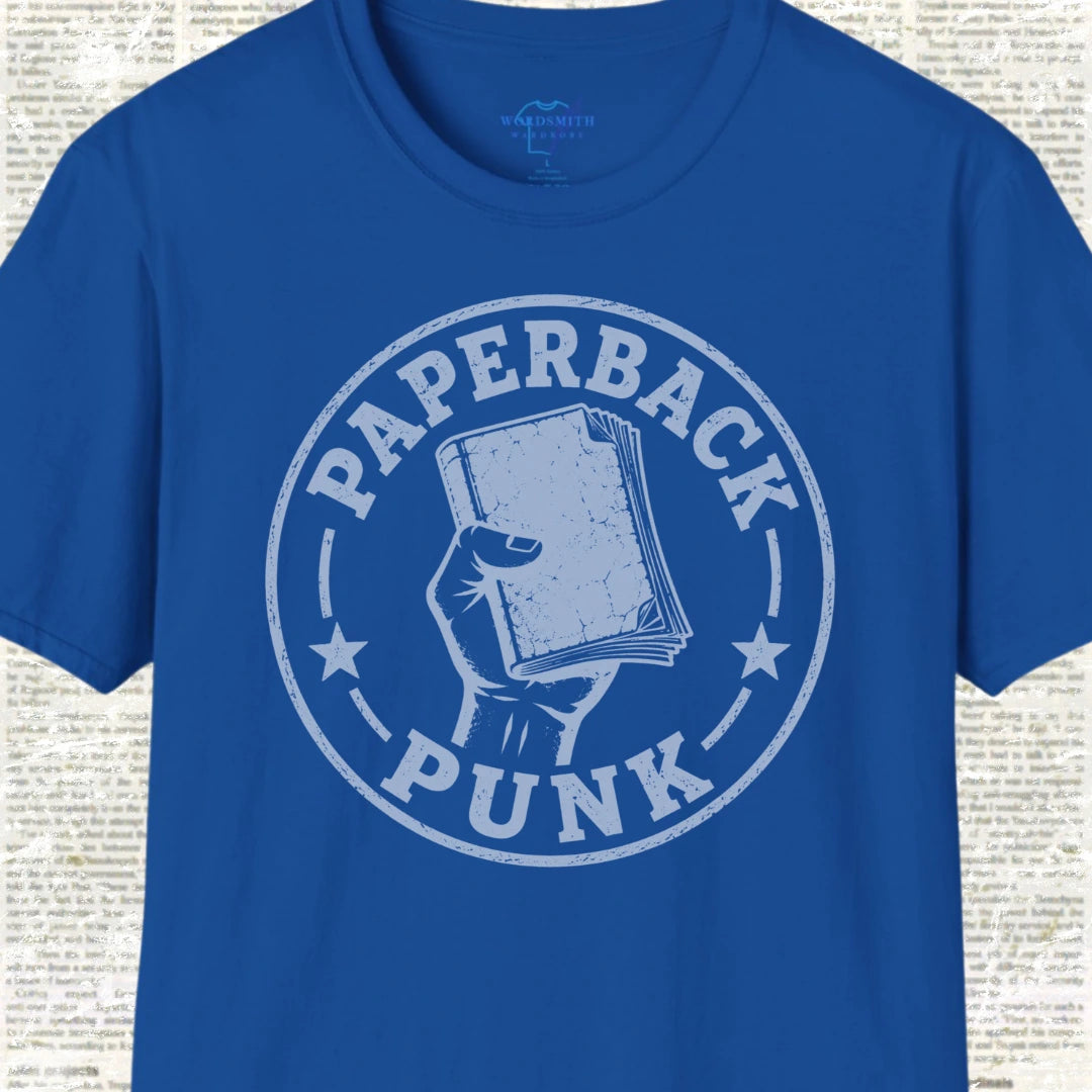 Paperback Punk T-Shirt  - Royal