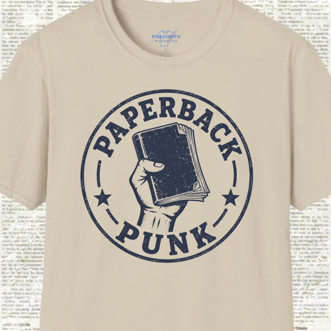 Paperback Punk T-Shirt  - Sand