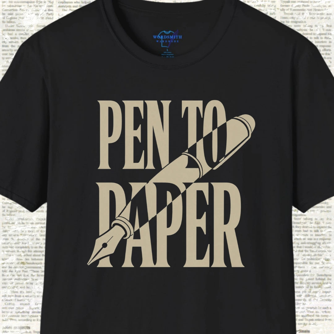 Pen to Paper T-Shirt - Black