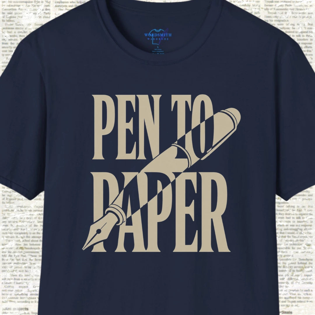 Pen to Paper T-Shirt - Navy