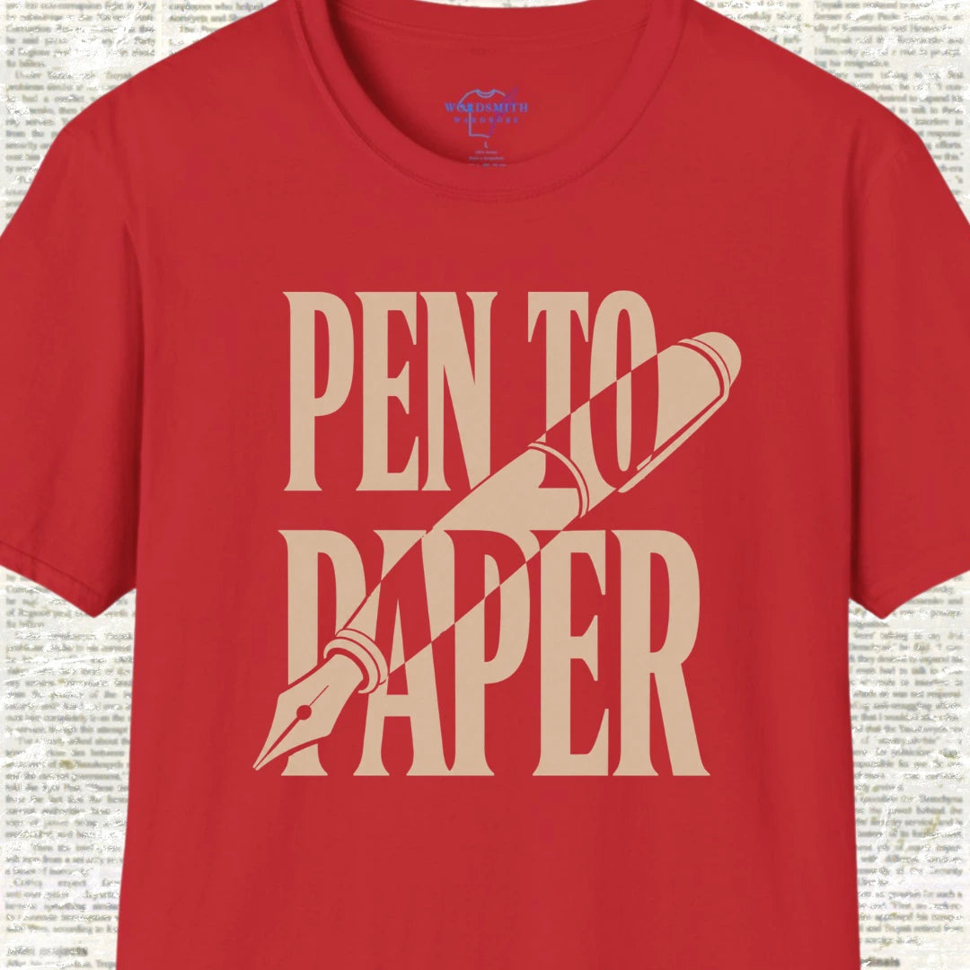 Pen to Paper T-Shirt - Red