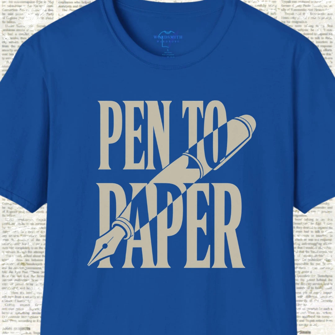 Pen to Paper T-Shirt - Royal