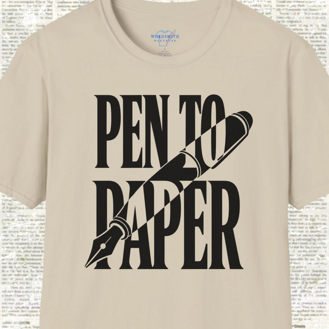 Pen to Paper T-Shirt - Sand