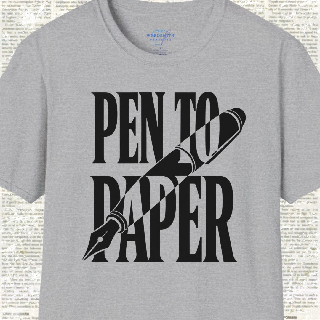 Pen to Paper T-Shirt - Sport Grey