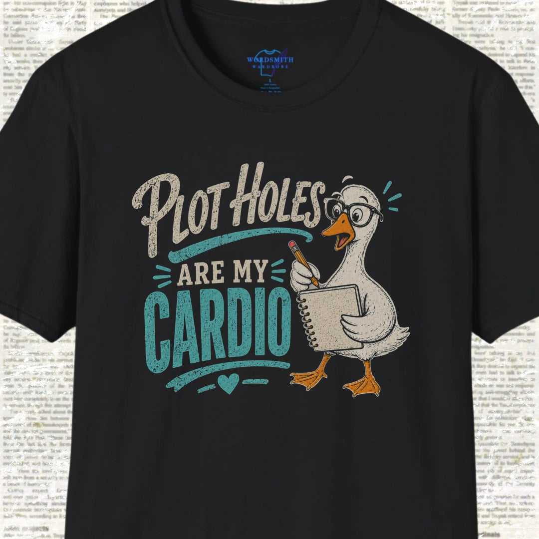 Plot Holes Are My Cardio T-Shirt - Black