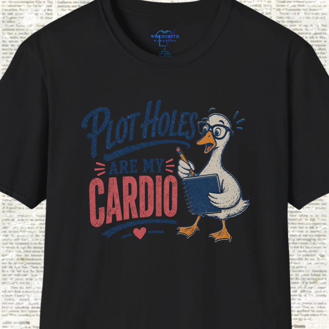 Plot Holes Are My Cardio T-Shirt - Black