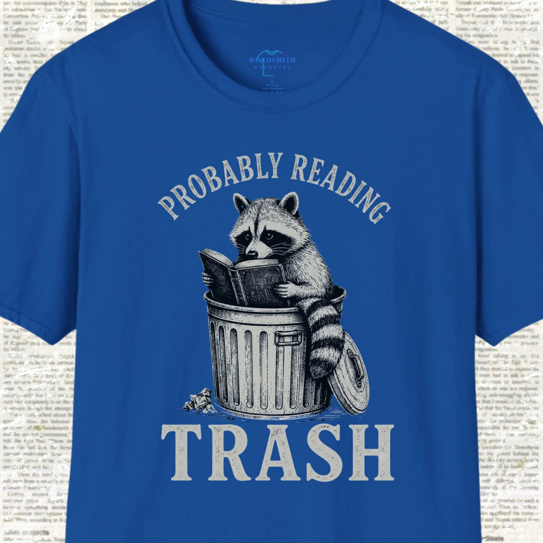 Probably Reading Trash T-Shirt - Royal