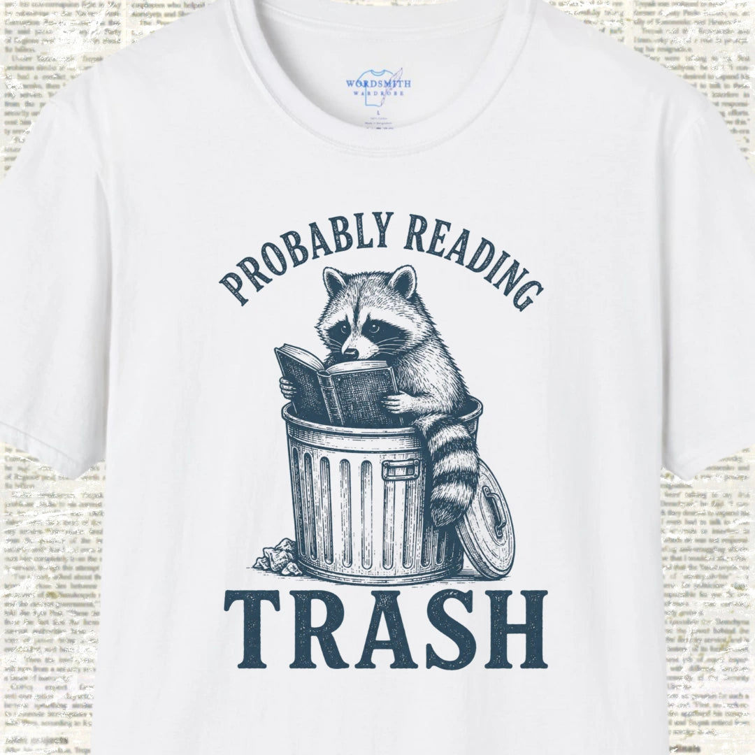 Probably Reading Trash T-Shirt - White