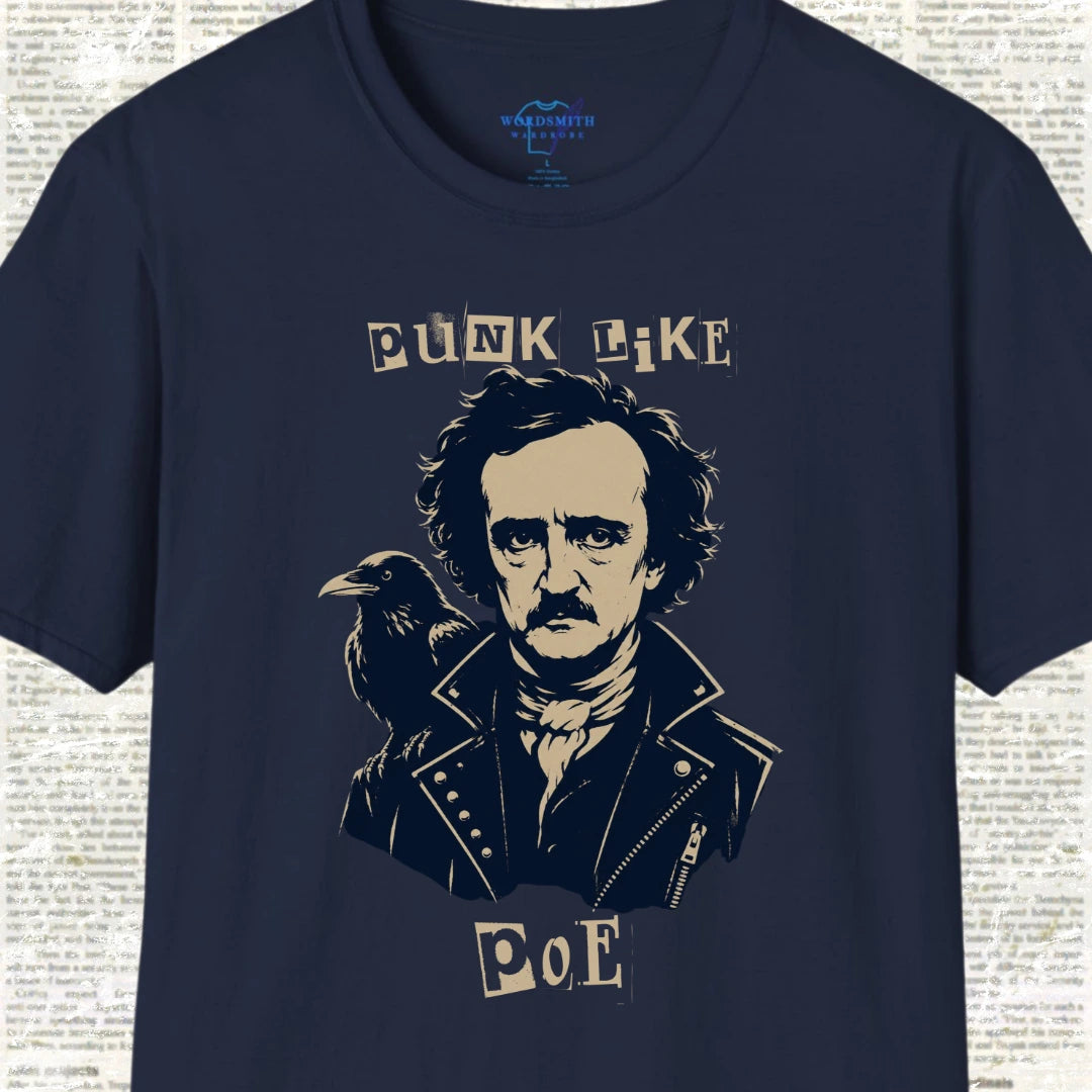 Punk Like Poe T-Shirt - Navy