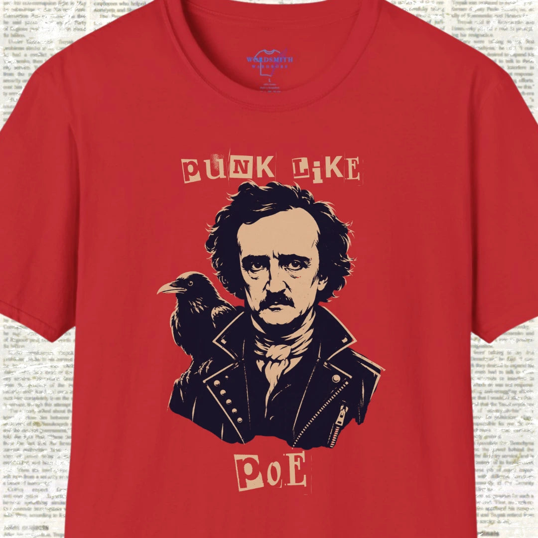 Punk Like Poe T-Shirt - Red