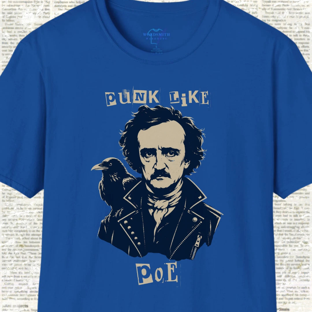 Punk Like Poe T-Shirt - Royal