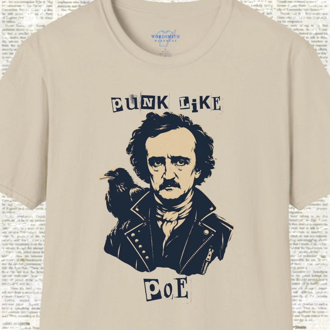 Punk Like Poe T-Shirt - Sand