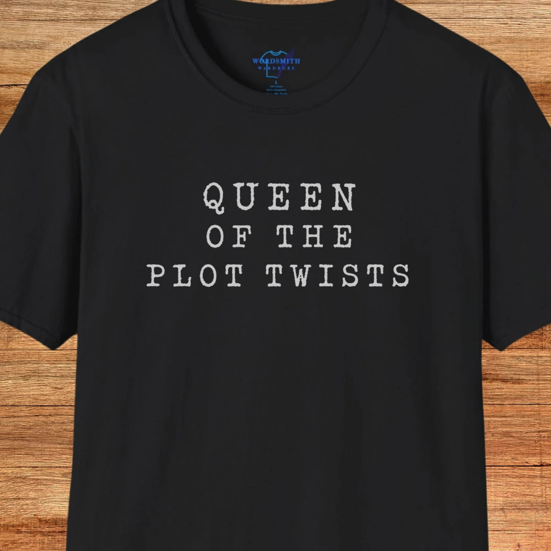 Queen of the Plot Twists Shirt - Black