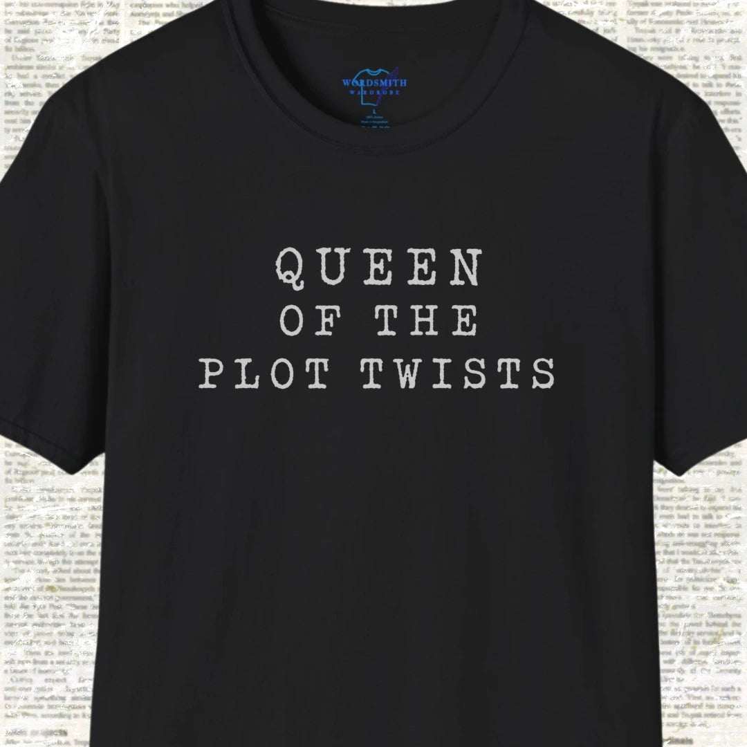 Queen of the Plot Twists Shirt - Black