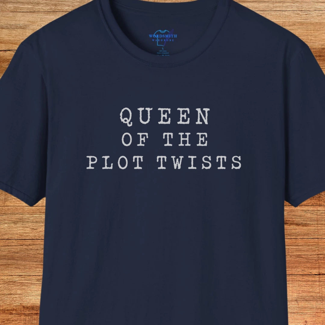Queen of the Plot Twists Shirt - Navy
