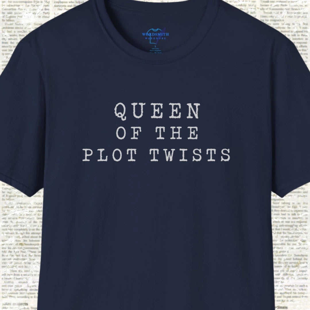 Queen of the Plot Twists Shirt - Navy