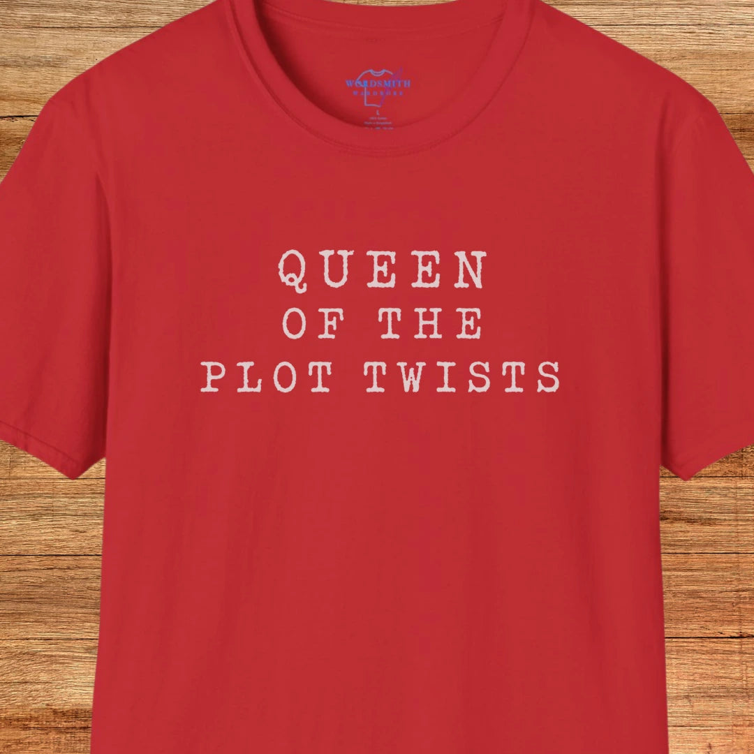 Queen of the Plot Twists Shirt - Red