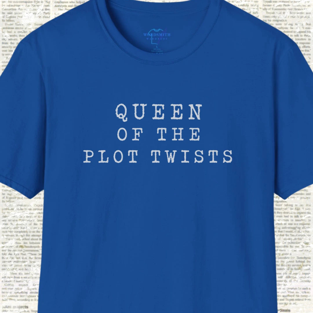 Queen of the Plot Twists Shirt - Royal