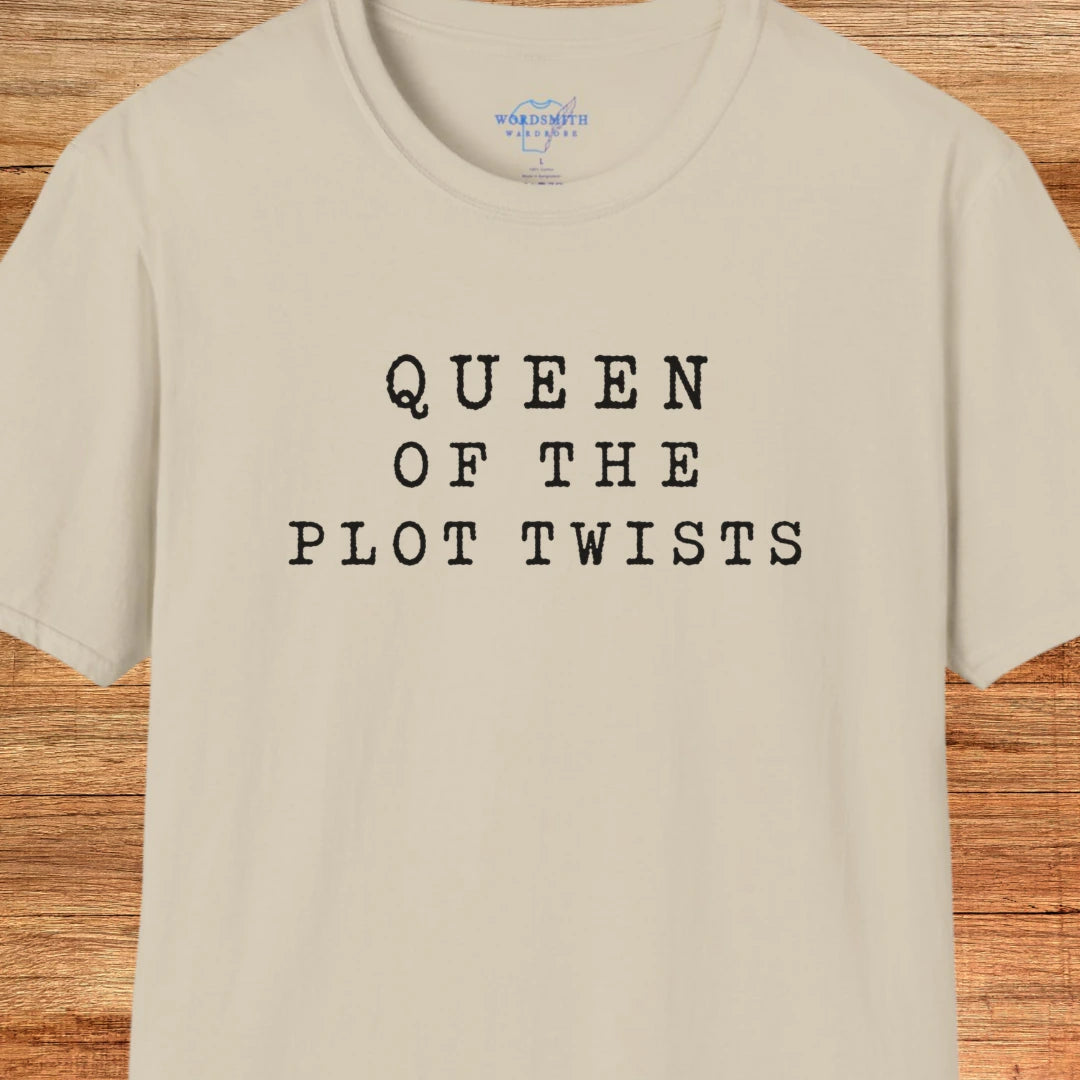 Queen of the Plot Twists Shirt - Sand