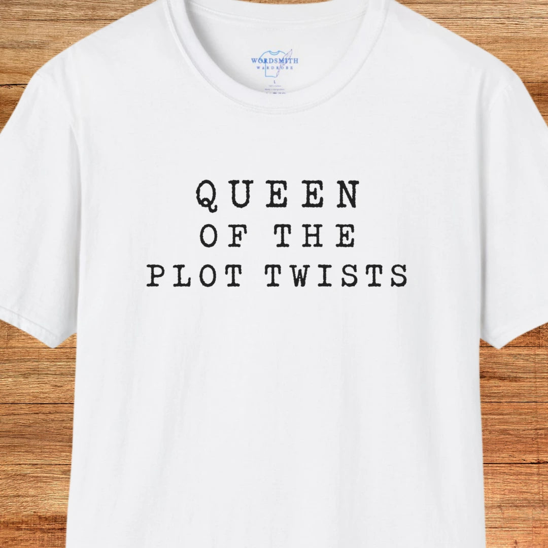 Queen of the Plot Twists Shirt - White