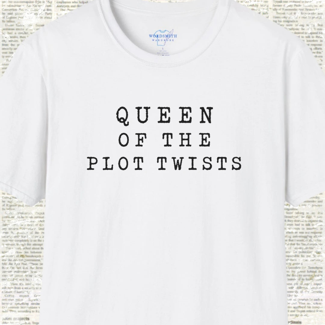 Queen of the Plot Twists Shirt - White