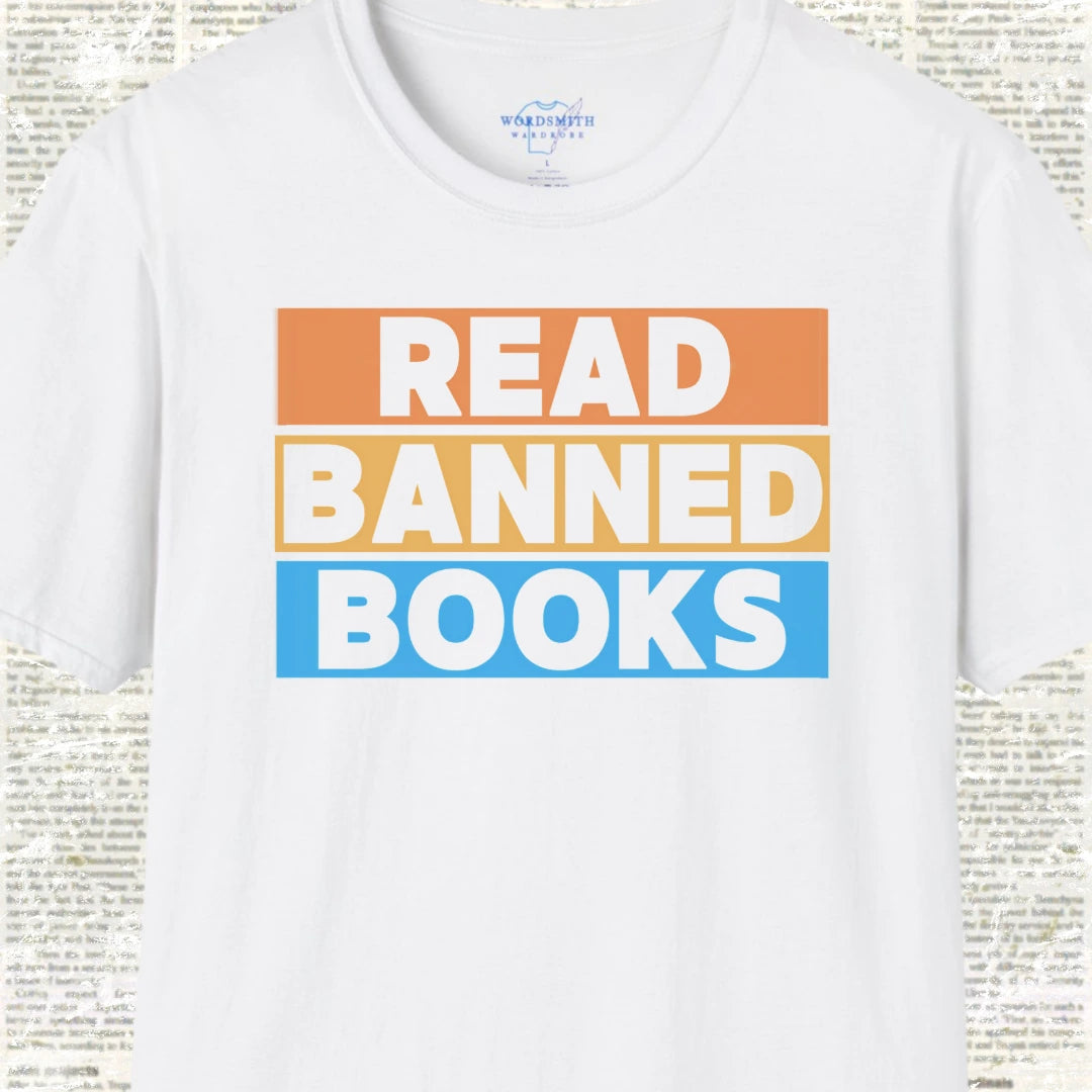 Read Banned Books Shirt - White