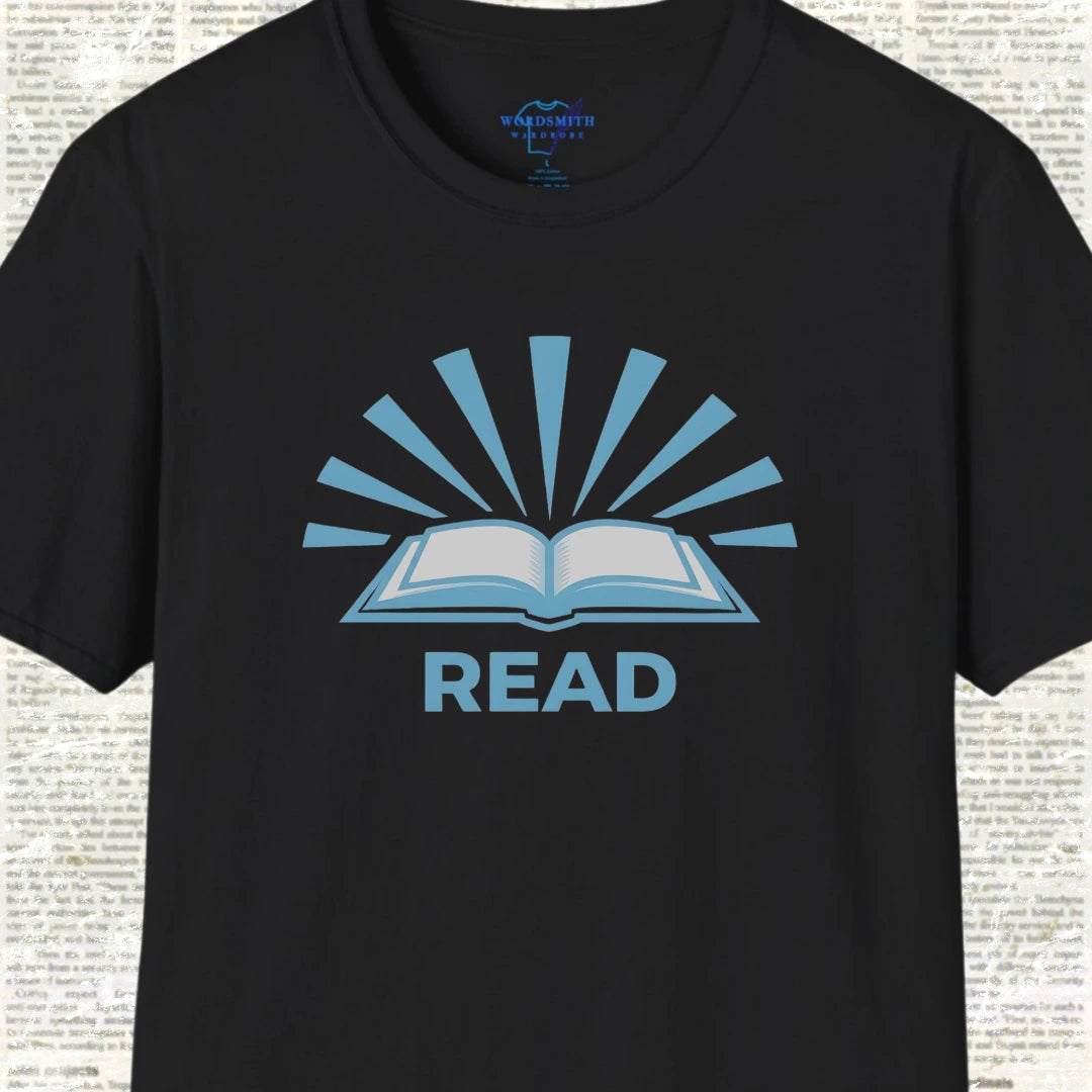 READ – Bold Book Lover Shirt - Black