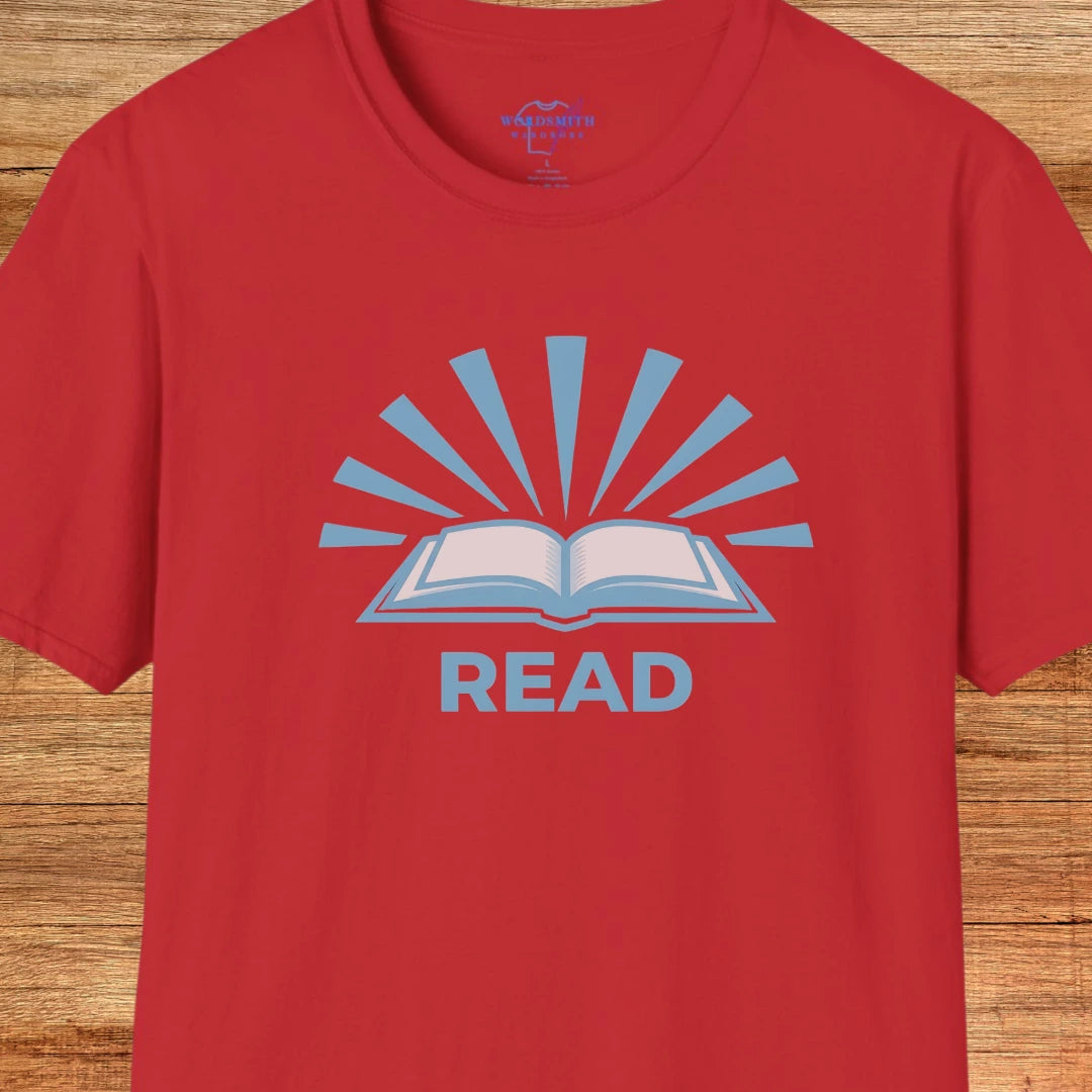 READ – Bold Book Lover Shirt - Red