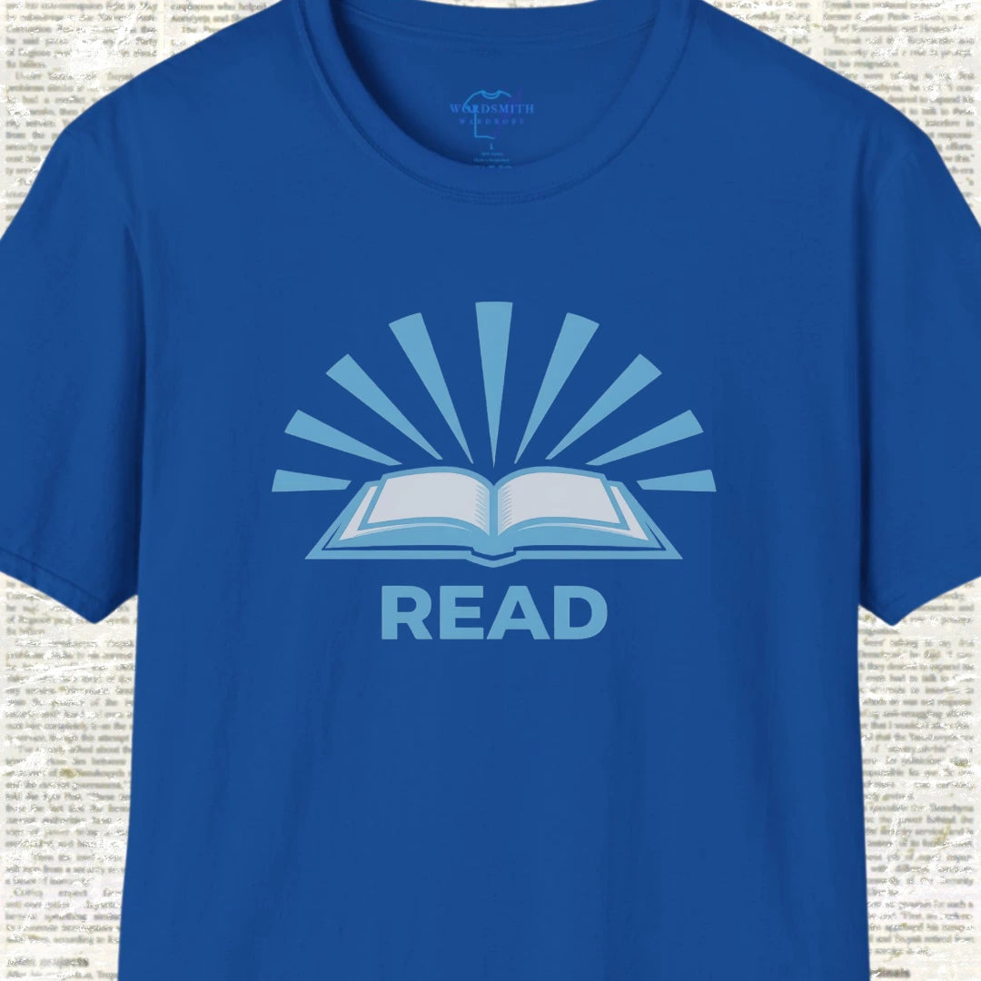 READ – Bold Book Lover Shirt - Royal