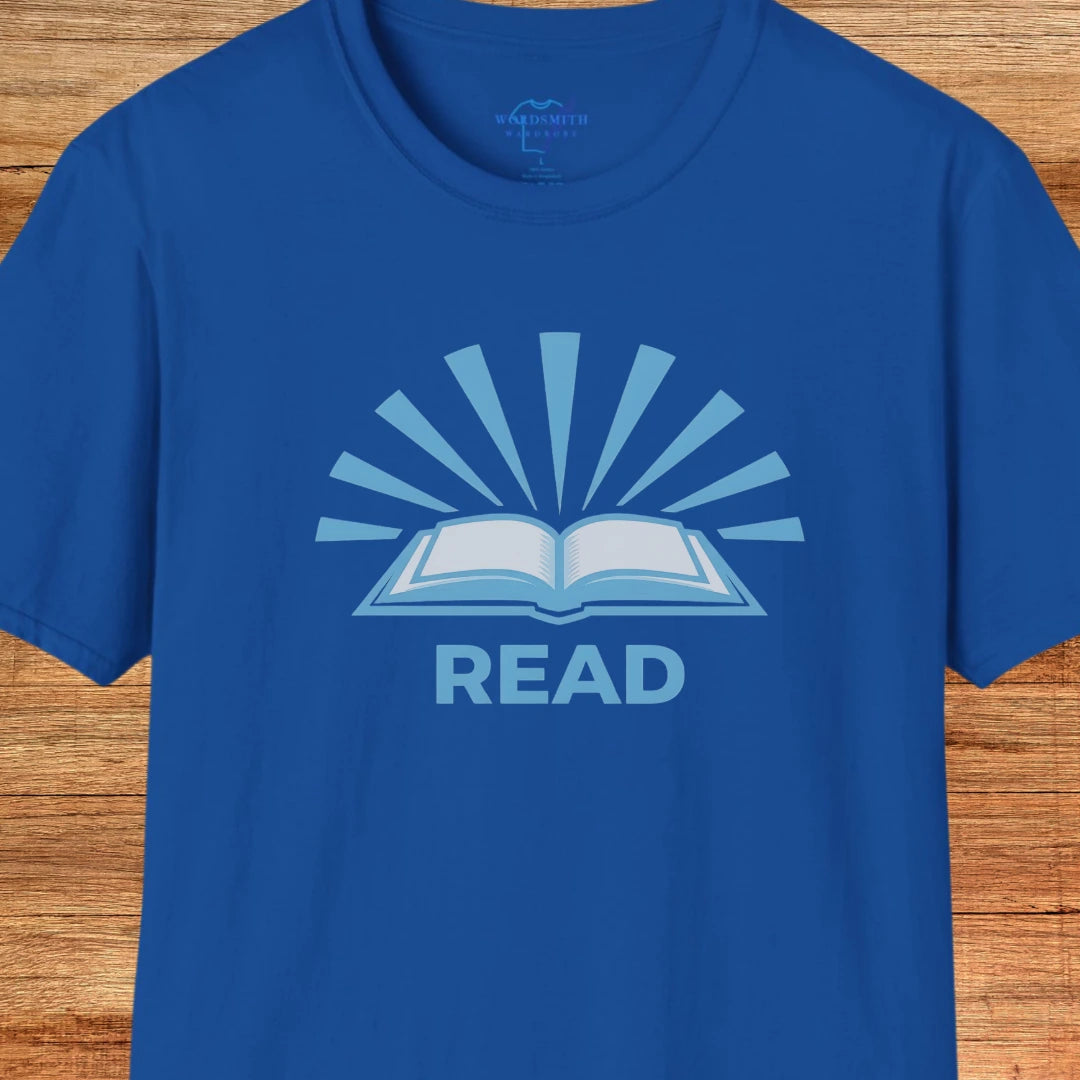 READ – Bold Book Lover Shirt - Royal