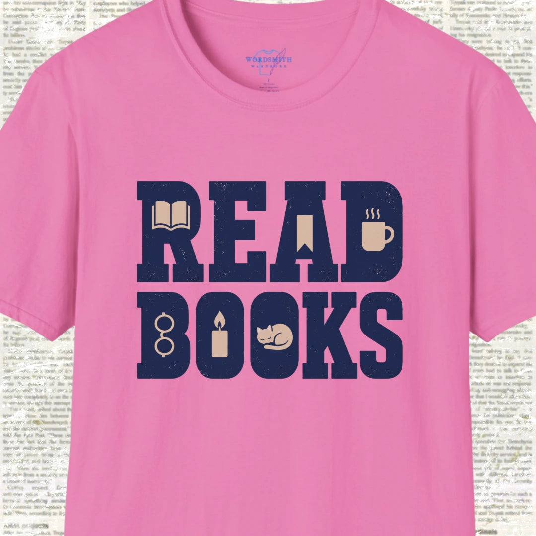 Read Books – T-Shirt - Azalea