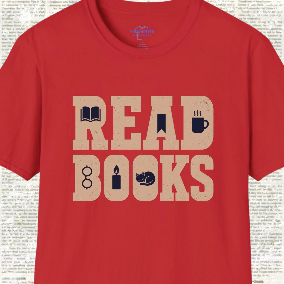 Read Books – T-Shirt - Red