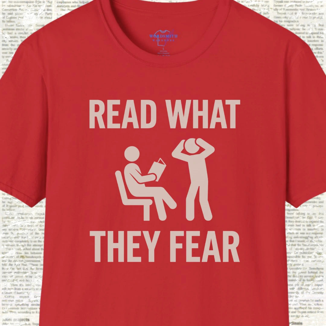 Read What They Fear T-Shirt - Red