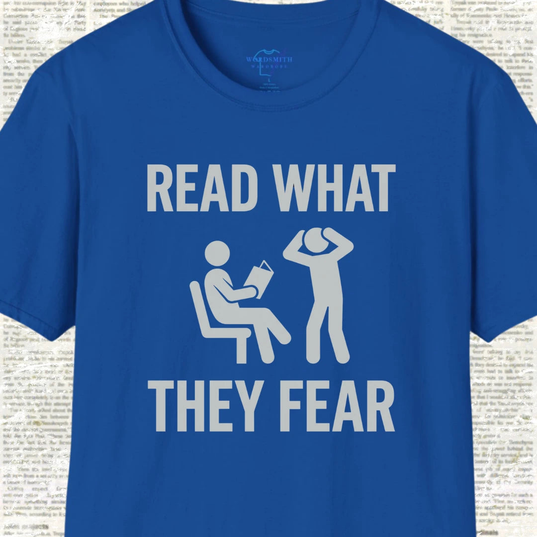 Read What They Fear T-Shirt - Royal