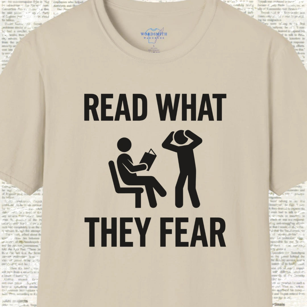 Read What They Fear T-Shirt - Sand