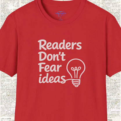 Readers Don’t Fear Ideas Shirt - Red