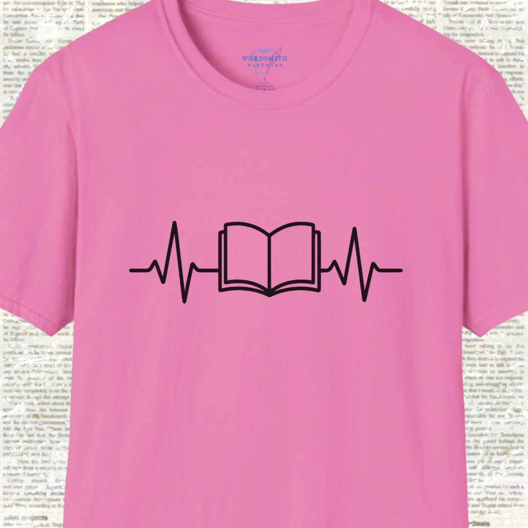 Reading Heartbeat – Book Lover EKG - Azalea