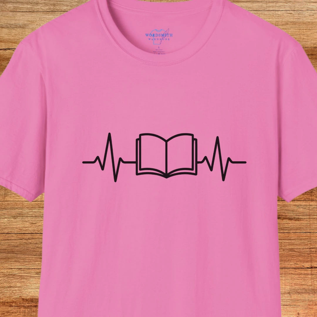 Reading Heartbeat – Book Lover EKG - Azalea