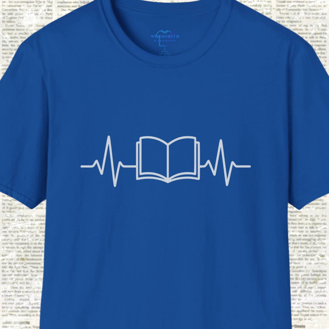 Reading Heartbeat – Book Lover EKG - Royal