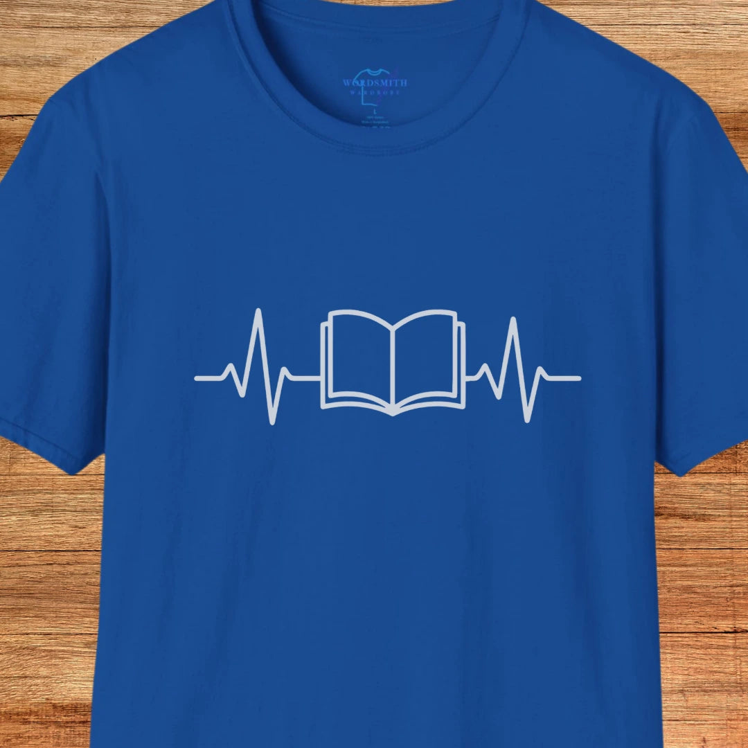 Reading Heartbeat – Book Lover EKG - Royal