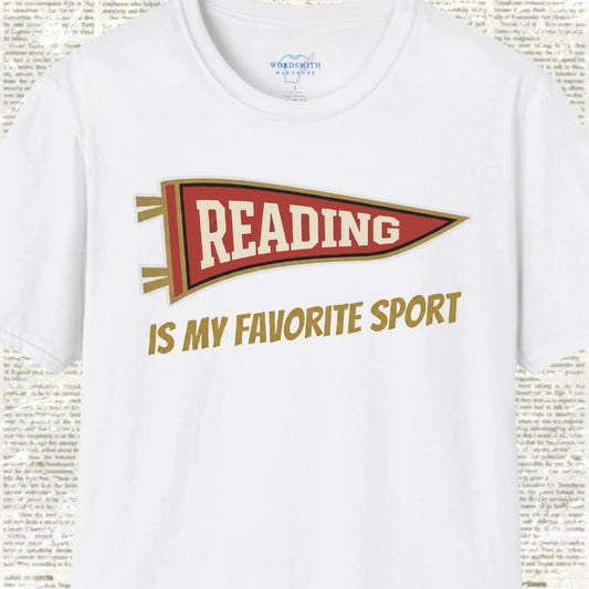 Reading Is My Favorite Sport Shirt - White