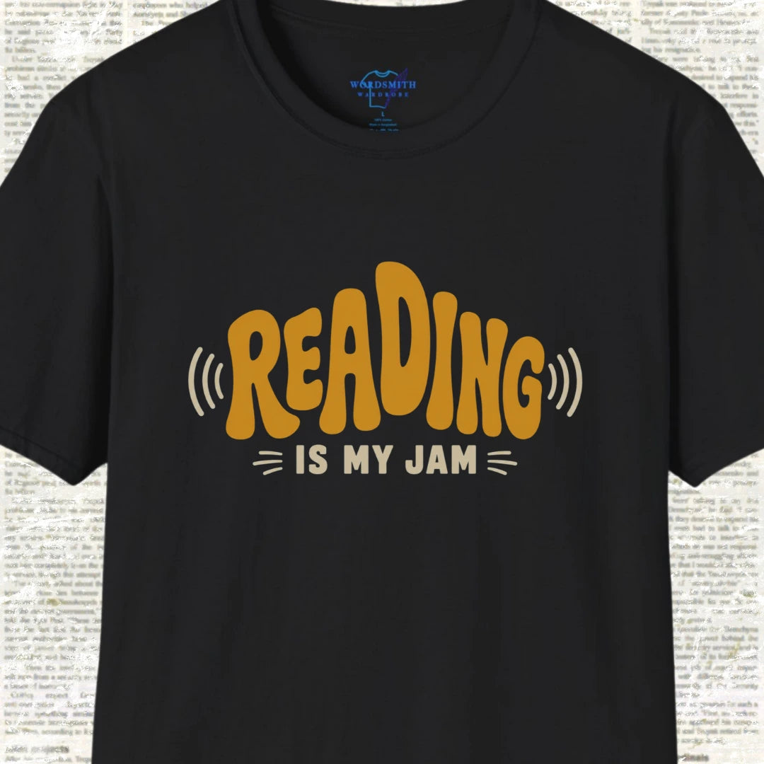 Reading Is My Jam T-Shirt - Black