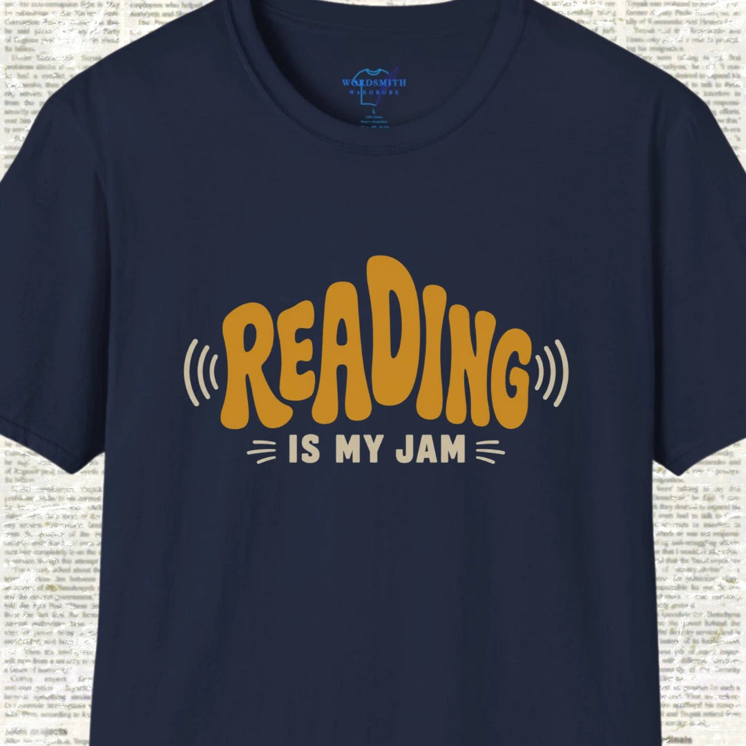 Reading Is My Jam T-Shirt - Navy