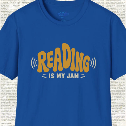 Reading Is My Jam T-Shirt - Royal