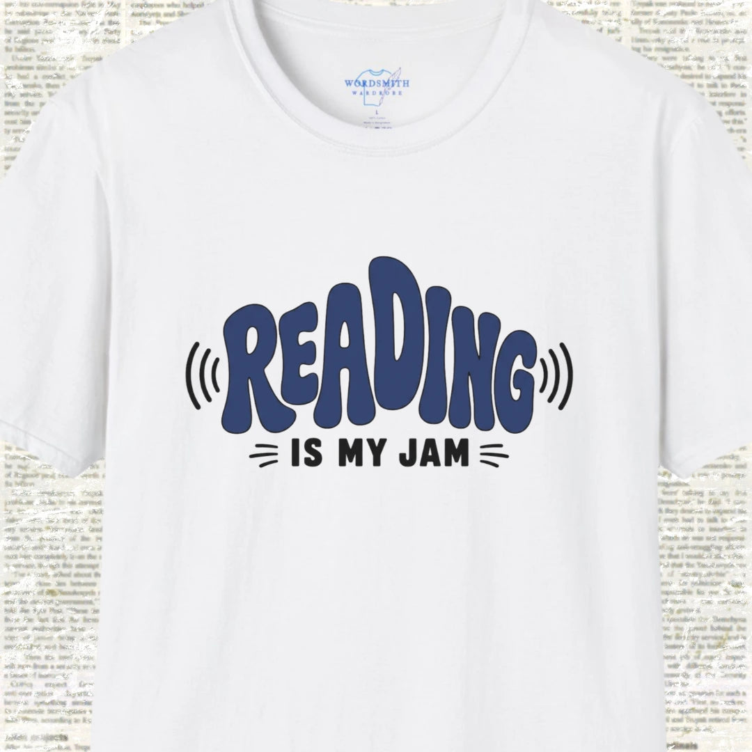 Reading Is My Jam T-Shirt - White