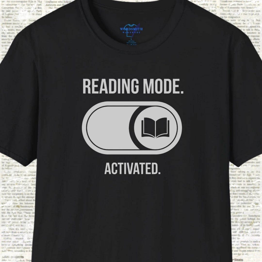 Reading Mode Activated Shirt - Black