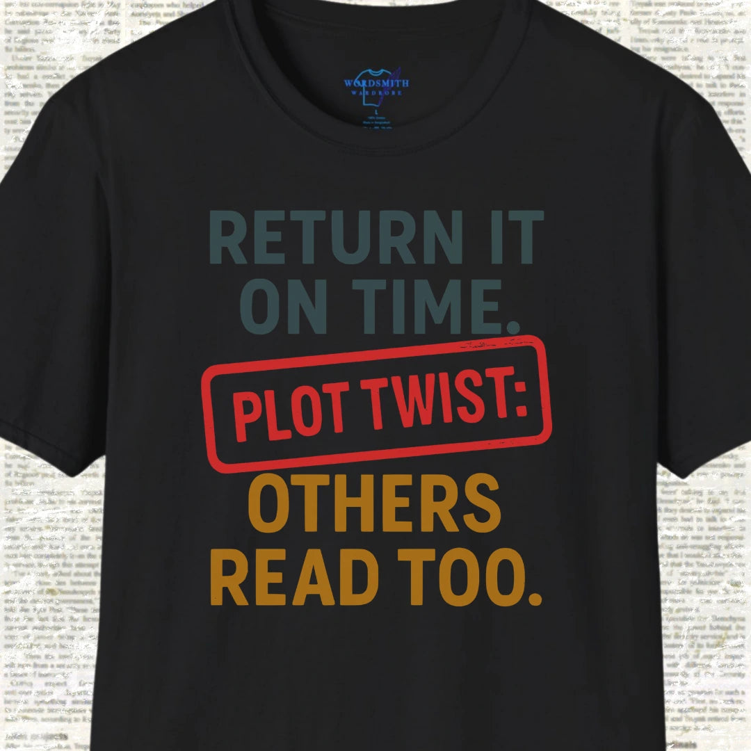 Return It On Time Shirt - Black