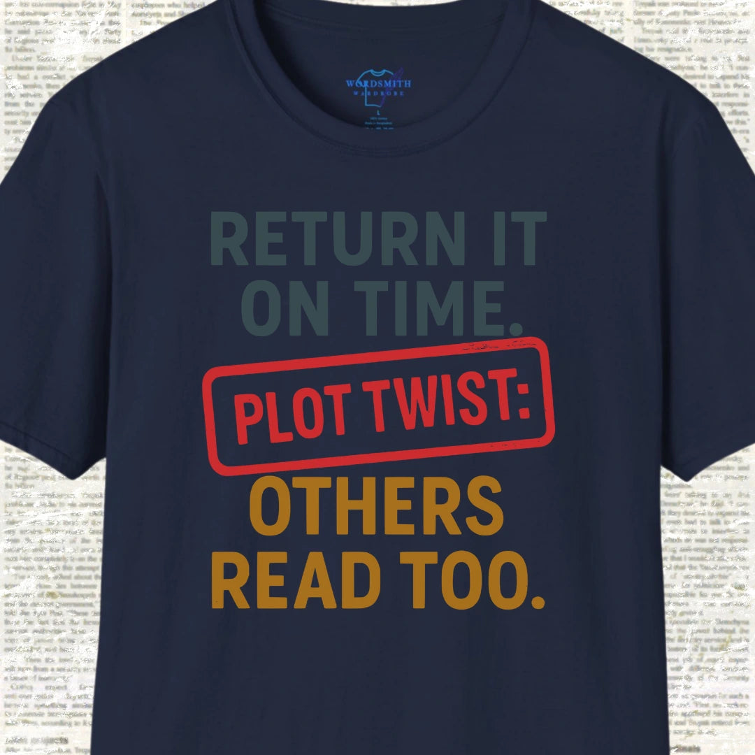 Return It On Time Shirt - Navy