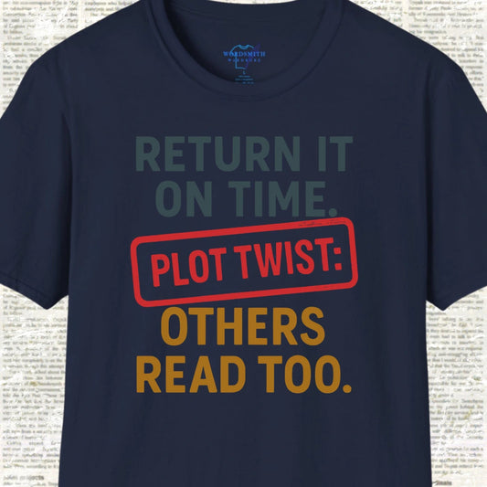 Return It On Time Shirt - Navy